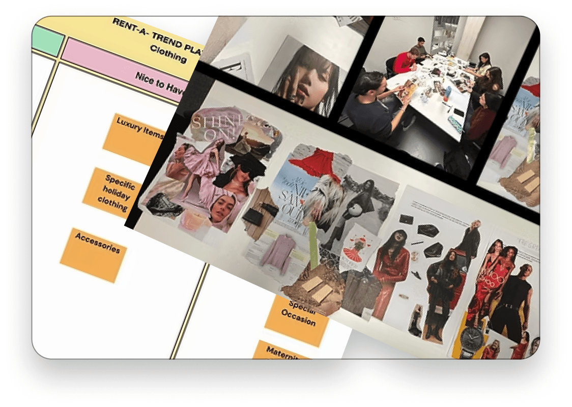 Participants' fashion moodboards